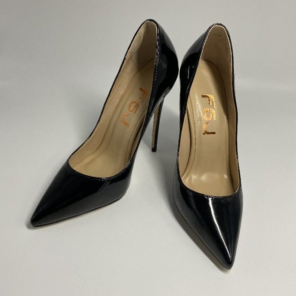 FSJ Women Formal Pointed Toe Pumps High Heel - Picture 5 of 11